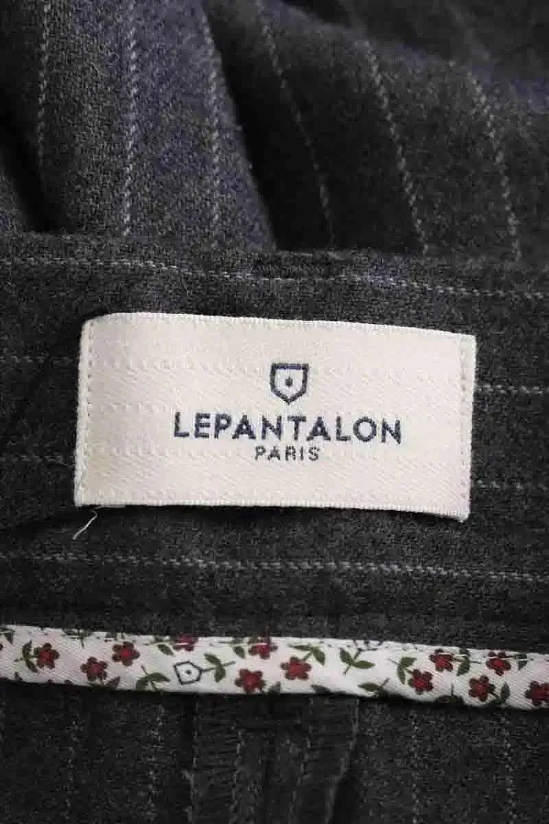 Pantalon droit Lepantalon Gris en Laine