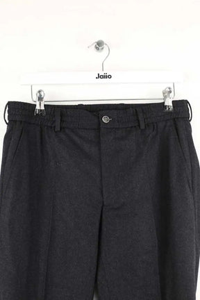 Pantalon droit Lepantalon Noir en Laine