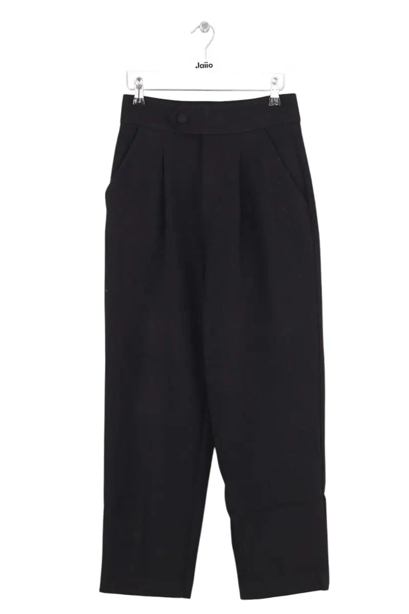 Pantalon droit Lepantalon Noir en Synthétique, taille S - Seconde Main