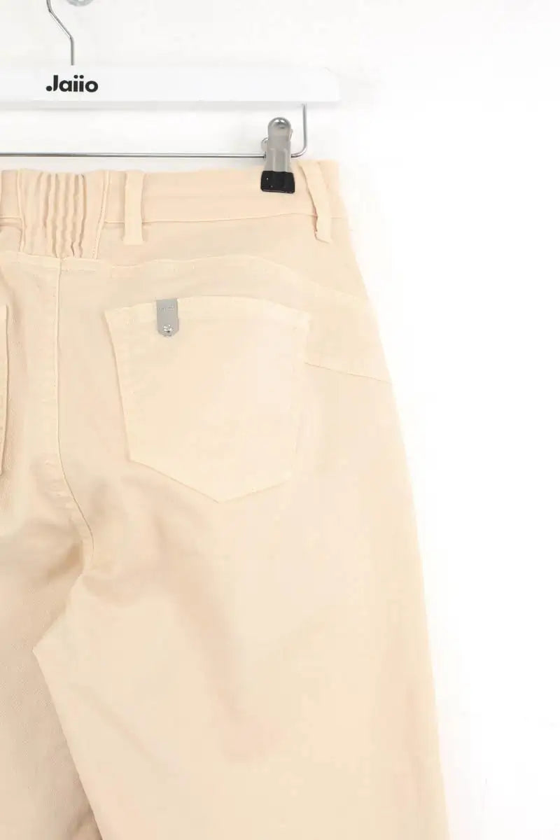 Pantalon droit Liu Jo Beige en Coton