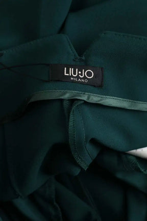 Pantalon droit Liu Jo Vert en Synthétique