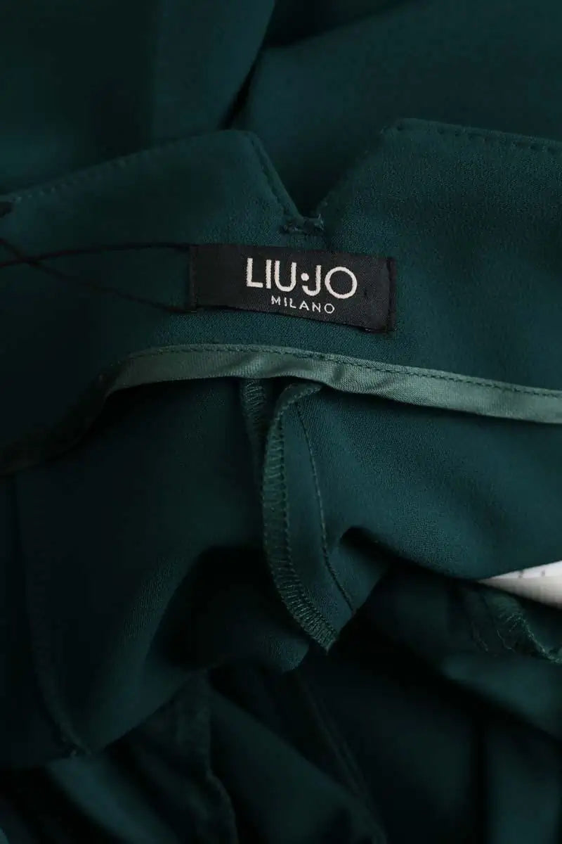 Pantalon droit Liu Jo Vert en Synthétique