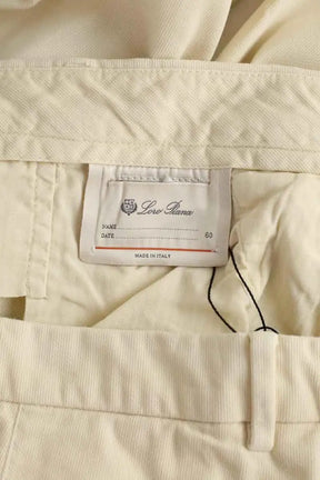 Pantalon droit Loro Piana Beige en Coton