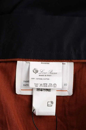 Pantalon droit Loro Piana Marine en Coton