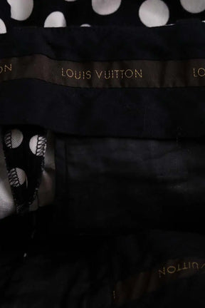 Pantalon droit Louis Vuitton Noir en Coton