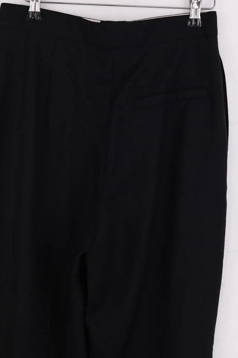Pantalon droit Loulou Studio Maia Noir en Laine