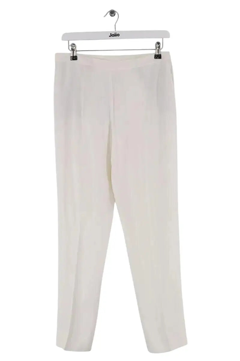 Pantalon droit Maison Martin Margiela Blanc en Synthétique, taille L - Seconde Main