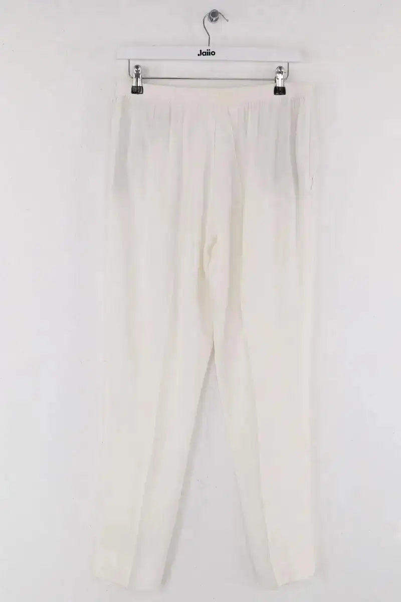 Pantalon droit Maison Martin Margiela Blanc en Synthétique