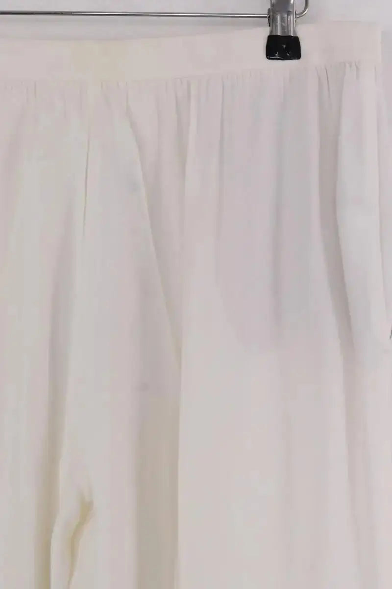 Pantalon droit Maison Martin Margiela Blanc en Synthétique