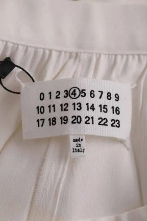 Pantalon droit Maison Martin Margiela Blanc en Synthétique