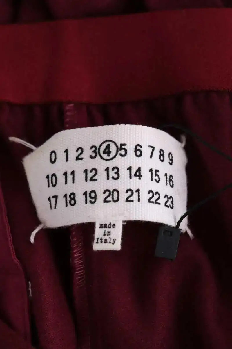 Pantalon droit Maison Martin Margiela Bordeaux en Laine