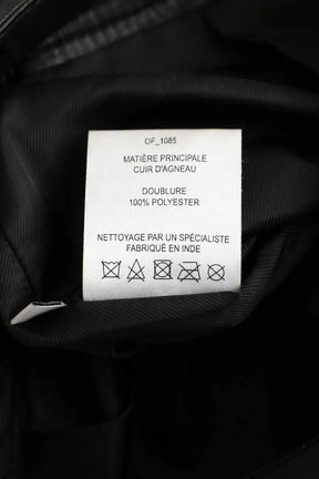 Pantalon droit Maison Standards Noir en Cuir