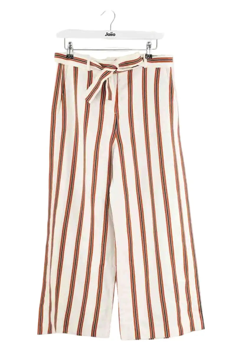 Pantalon droit Maje Blanc en Viscose, taille L - Seconde Main
