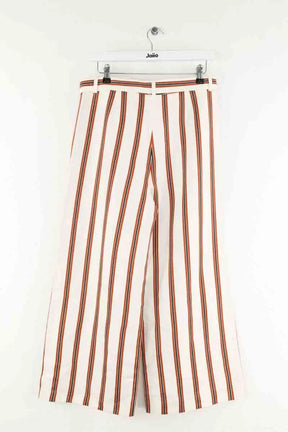 Pantalon droit Maje Blanc en Viscose