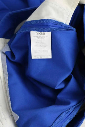 Pantalon droit Maje Bleu en Coton