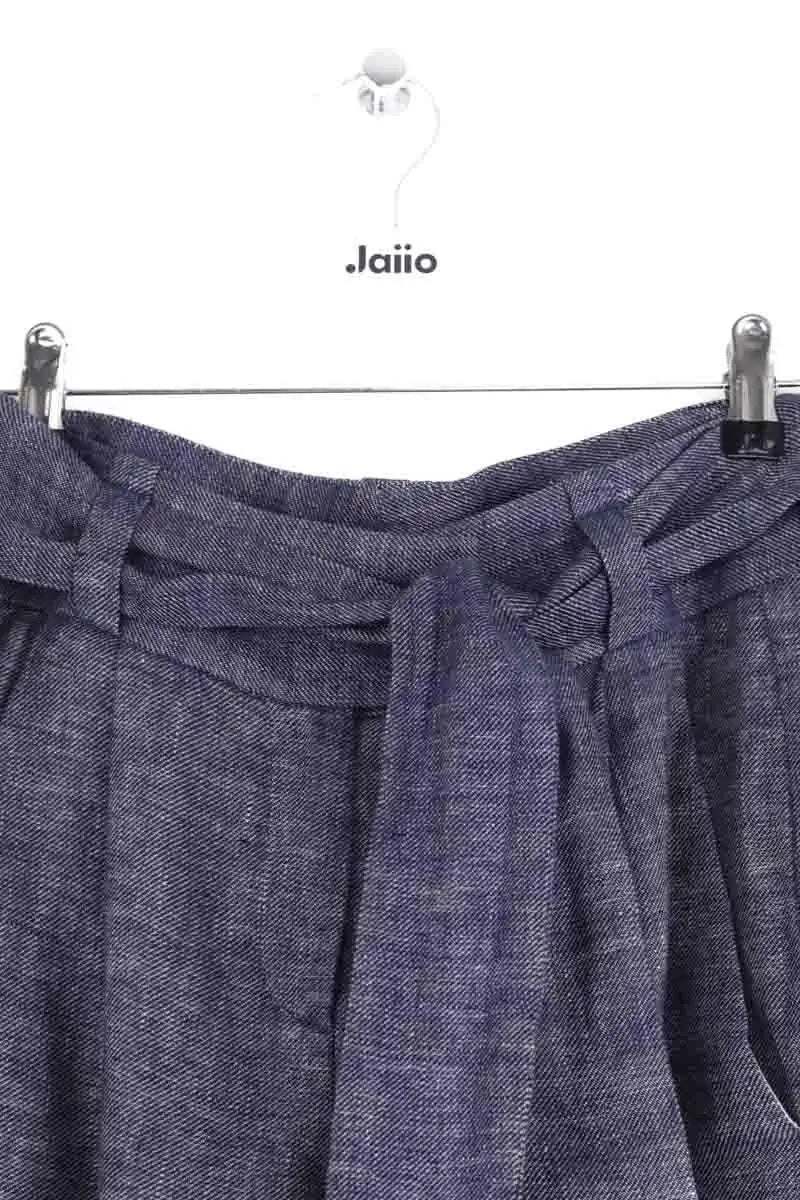 Pantalon droit Maje Bleu en Lin