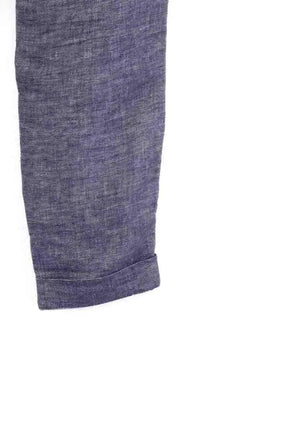 Pantalon droit Maje Bleu en Lin