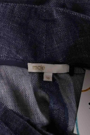 Pantalon droit Maje Bleu en Lin