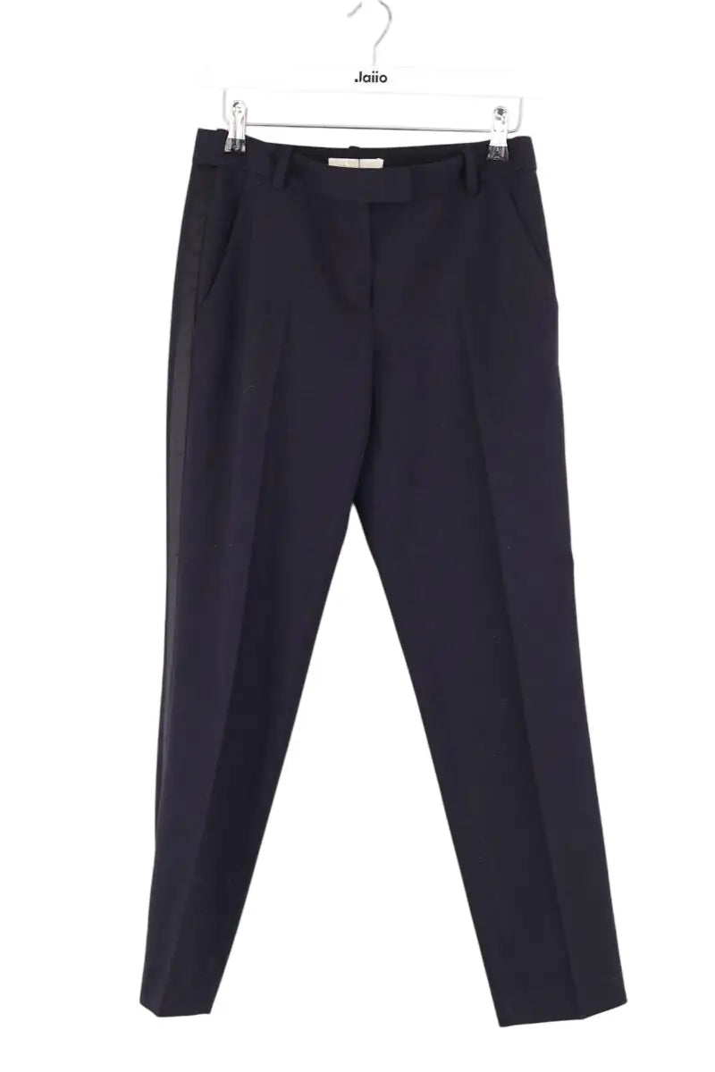 Pantalon droit Maje Erika Noir en Synthétique, taille XS - Seconde Main