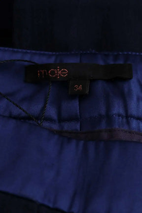 Pantalon droit Maje Marine en Viscose