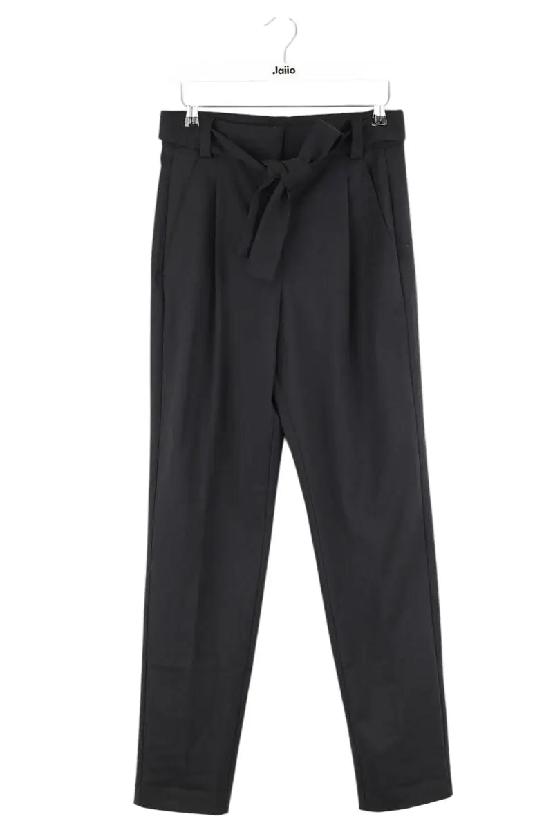 Pantalon droit Maje Noir en Laine, taille S - Seconde Main