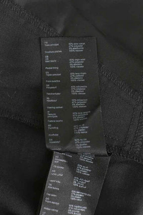 Pantalon droit Maje Noir en Laine