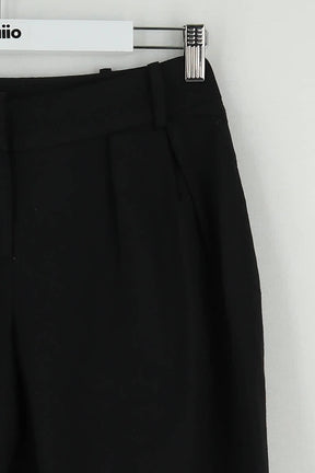 Pantalon droit Maje Noir en Laine