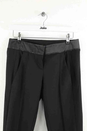 Pantalon droit Maje Noir en Laine