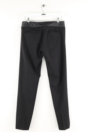 Pantalon droit Maje Noir en Laine