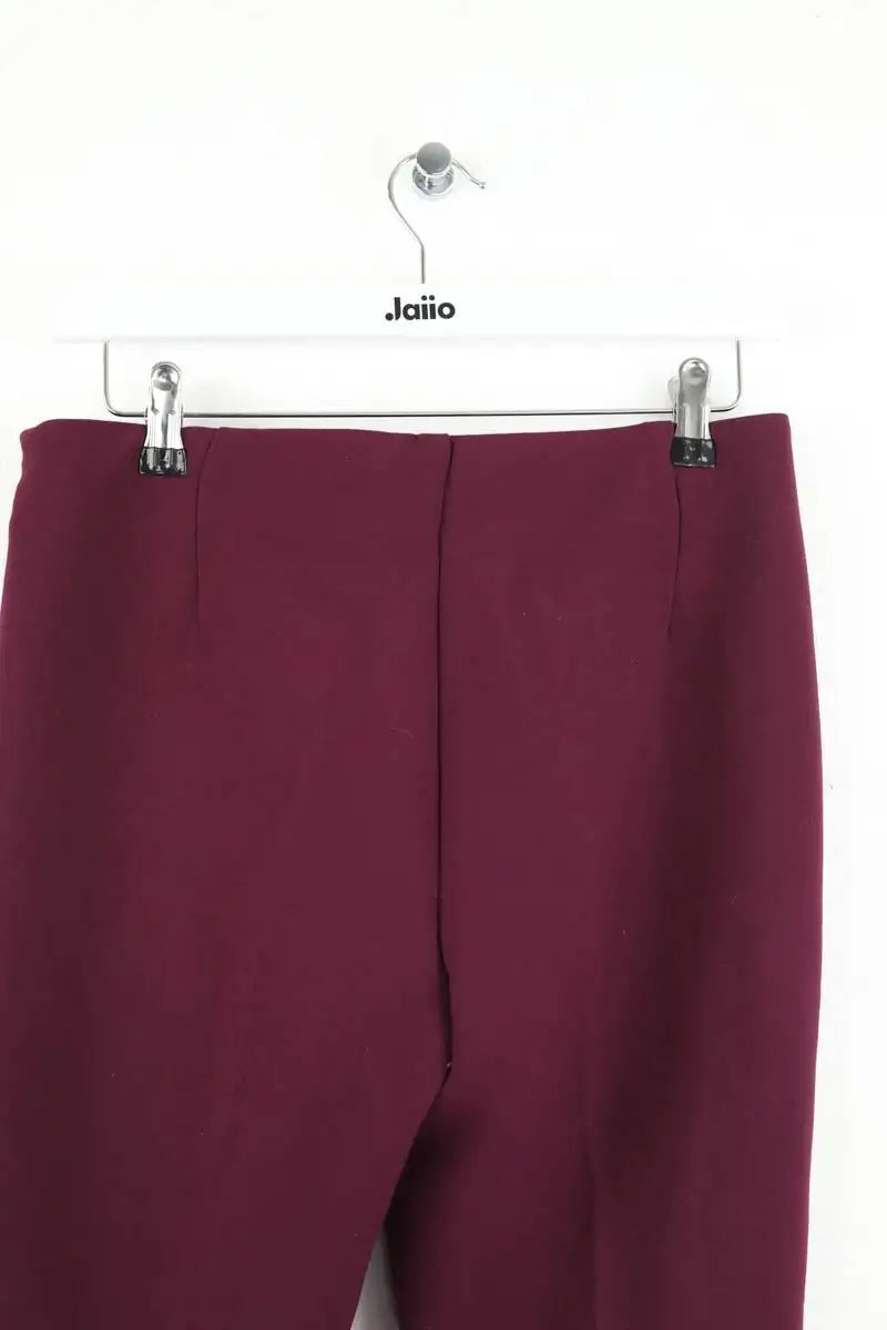 Pantalon droit Maliparmi Bordeaux en Polyester