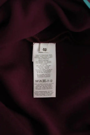 Pantalon droit Maliparmi Bordeaux en Polyester