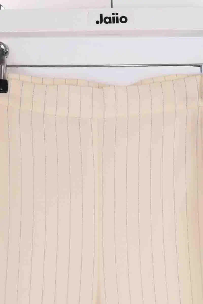 Pantalon droit Marina Rinaldi Ecru en Laine
