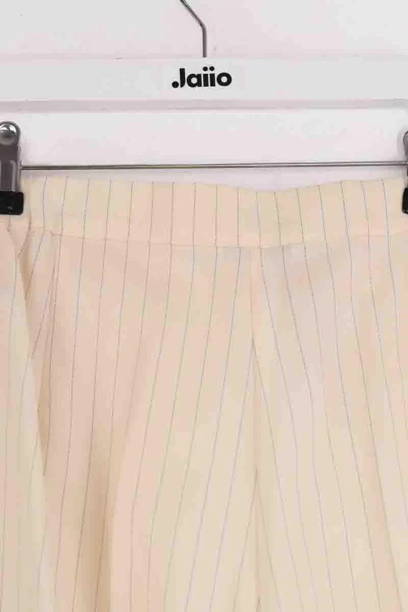 Pantalon droit Marina Rinaldi Ecru en Laine