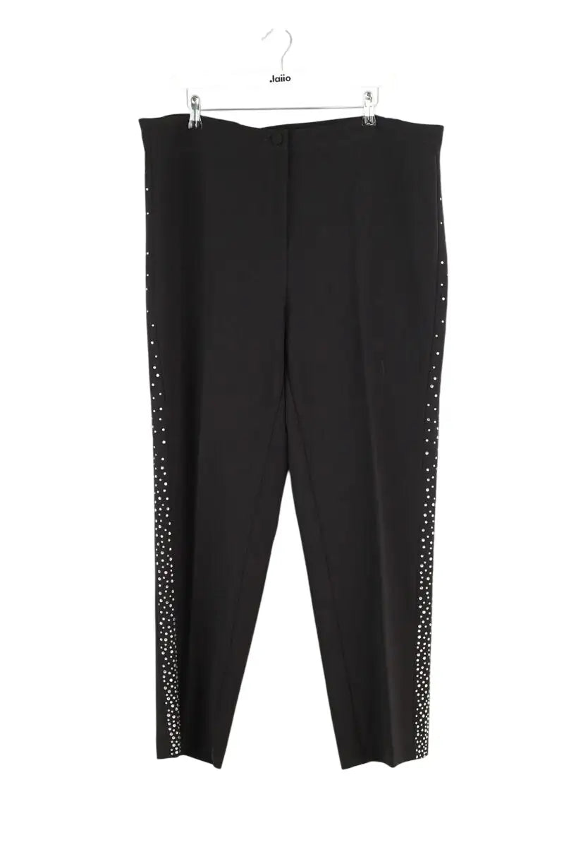 Pantalon droit Marina Rinaldi Noir en Polyester, taille XXL - Seconde Main