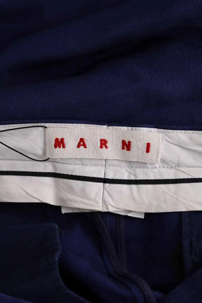 Pantalon droit Marni Bleu en Lin