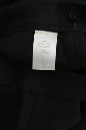 Pantalon droit Materiel Noir en Polyester