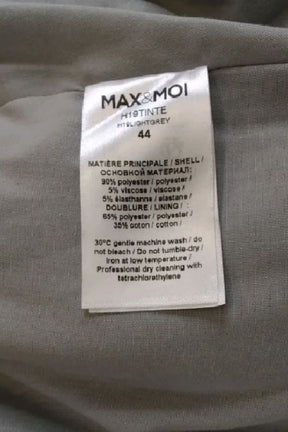 Pantalon droit Max & Moi Gris en Polyester