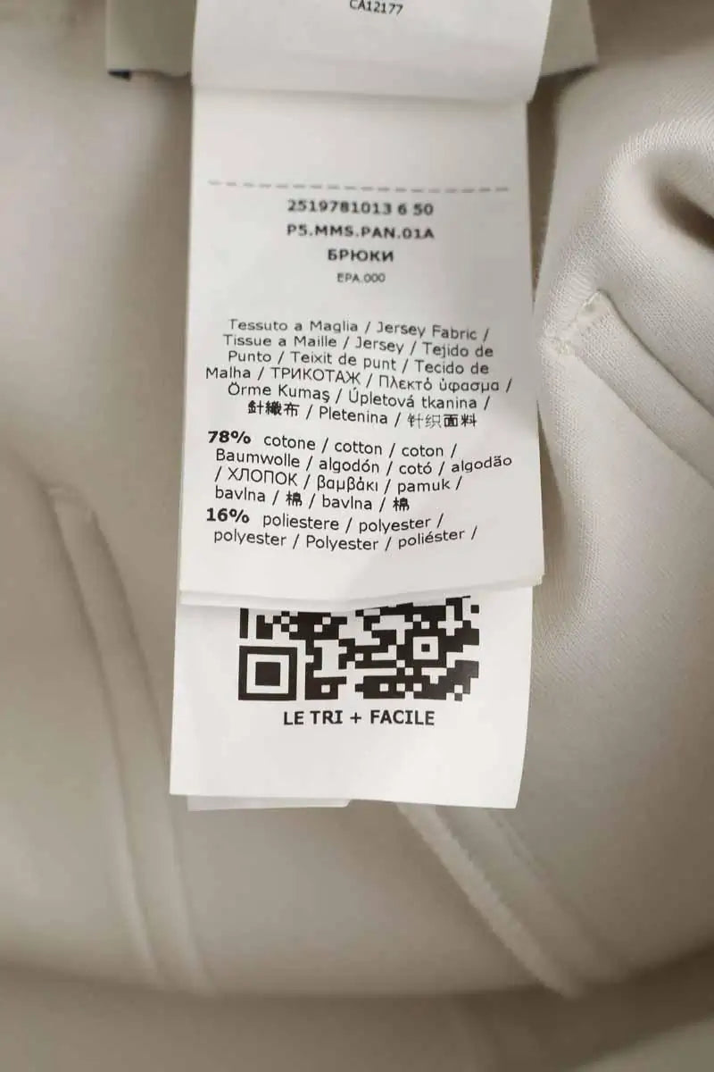Pantalon droit Max Mara Ecru en Coton