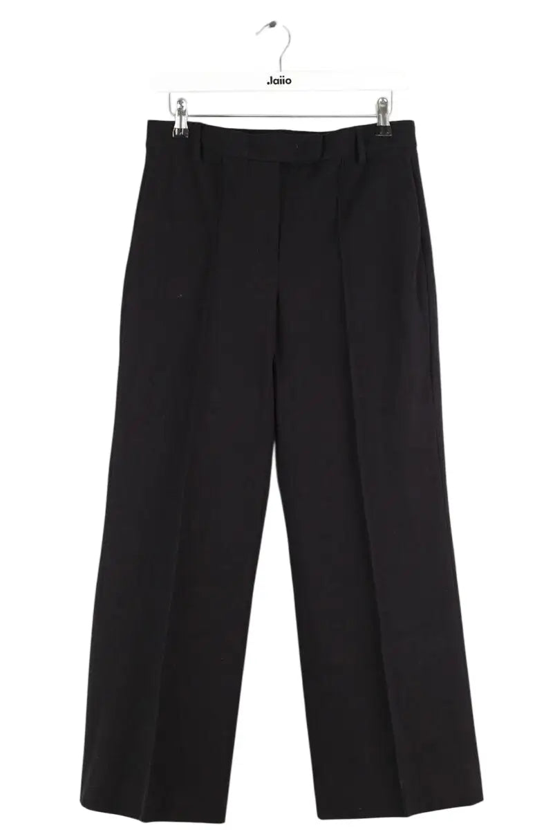 Pantalon droit Max Mara Noir en Coton, taille M - Seconde Main