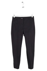 Pantalon droit Max Mara Noir en Coton, taille S - Seconde Main