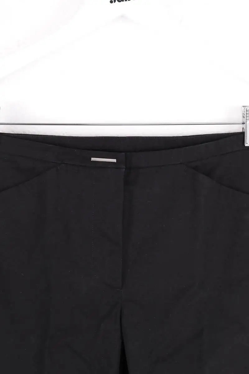 Pantalon droit Max Mara Noir en Coton