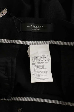 Pantalon droit Max Mara Noir en Laine