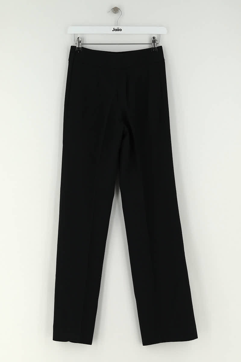 Pantalon droit Max Mara Noir en Polyester