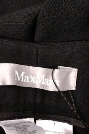 Pantalon droit Max Mara Noir en Polyester