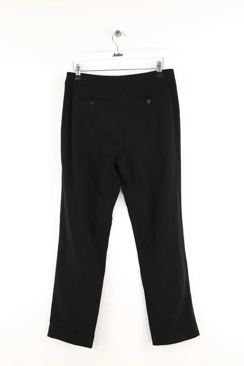 Pantalon droit Max Mara Noir en Synthétique