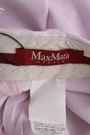 Pantalon droit Max Mara Rose en Synthétique