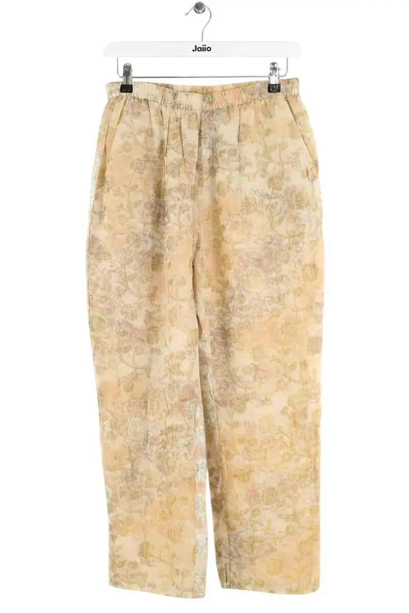 Pantalon droit Mes Demoiselles Attila Doré en Viscose, taille M - Seconde Main