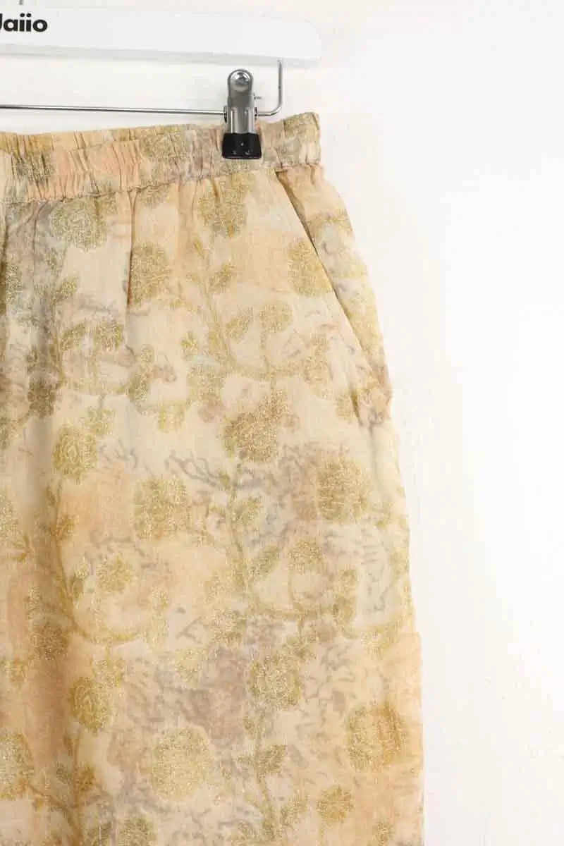 Pantalon droit Mes Demoiselles Attila Doré en Viscose