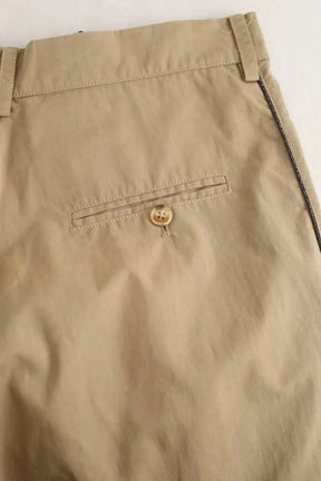 Pantalon droit Mes Demoiselles Beige en Coton