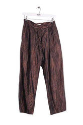 Pantalon droit Mes Demoiselles Doré en Synthétique, taille S - Seconde Main
